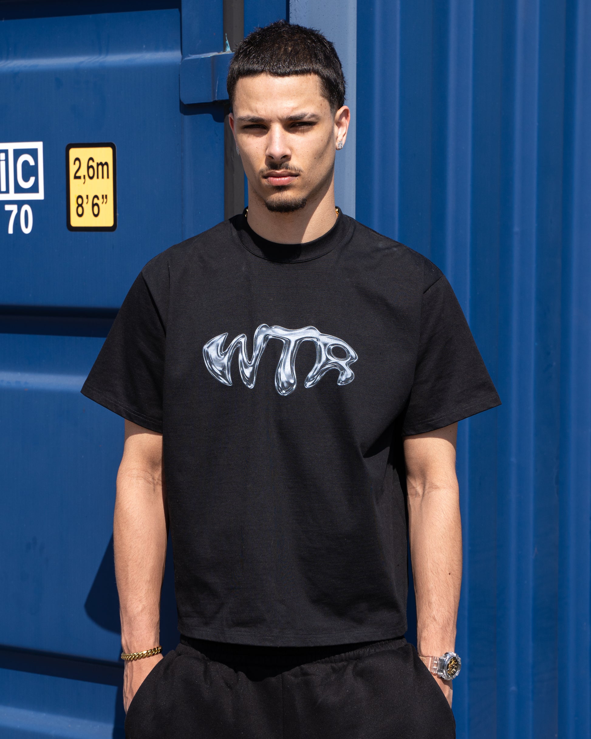 Metallic Tee - Black