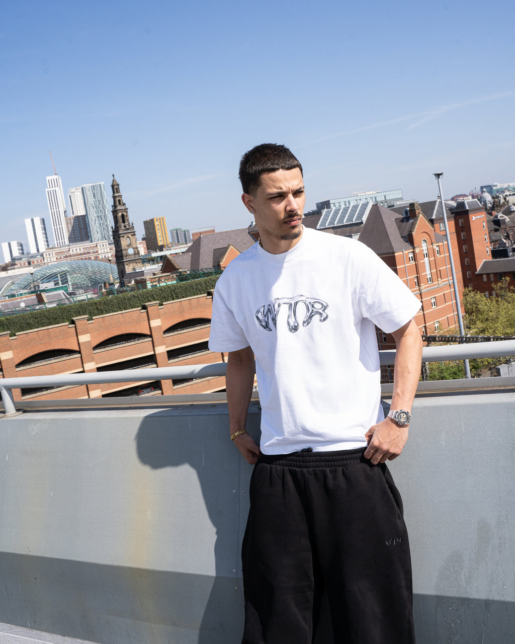 Metallic Tee - White