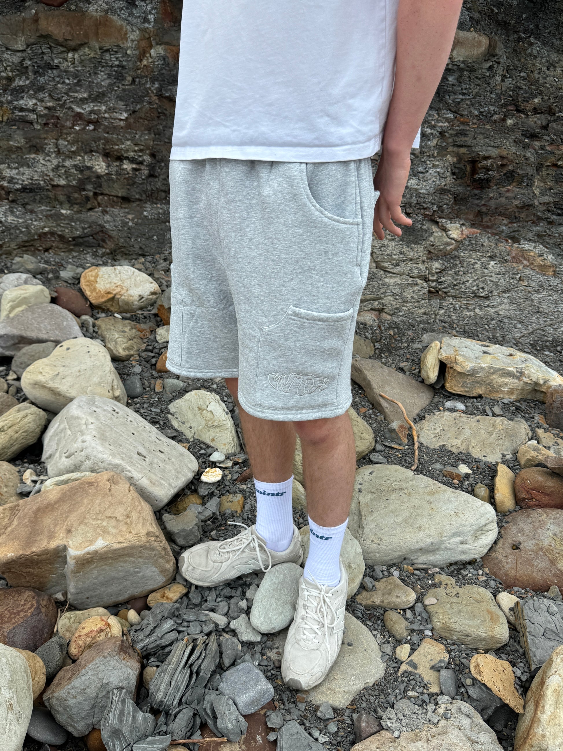 WTR 500gsm Shorts - Grey Marl