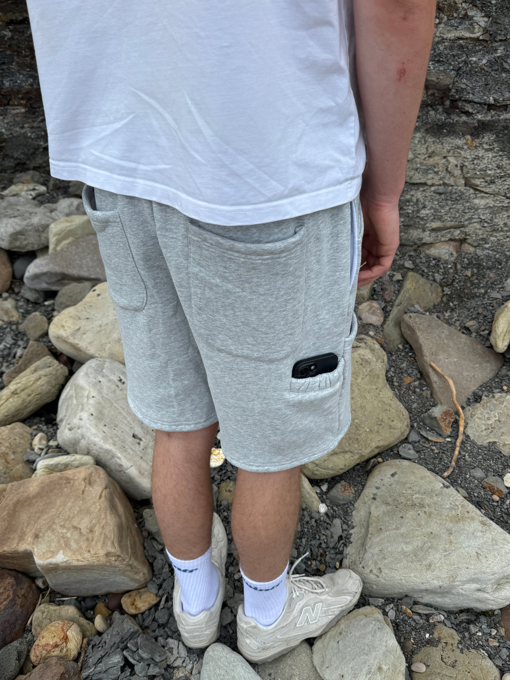 WTR 500gsm Shorts - Grey Marl