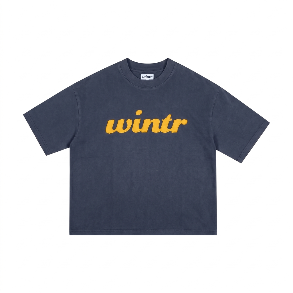 WINTR SIGNATURE TEE - WASHED BLUE