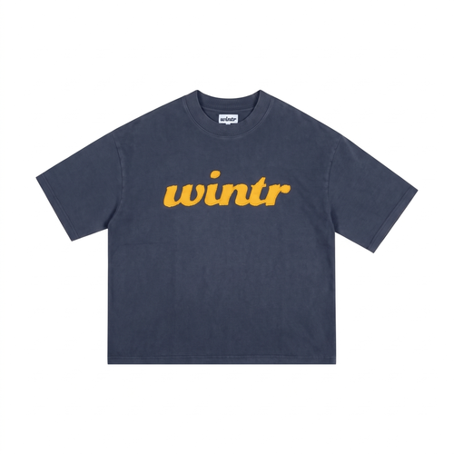 WINTR SIGNATURE TEE - WASHED BLUE